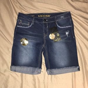 NWT Supercute VIGOSS Girls Jean Shorts size 16